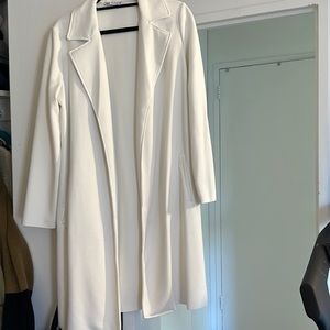 Zara white open blazer jacket